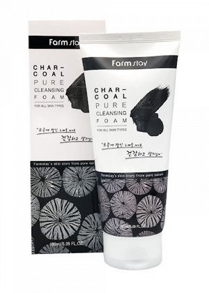 ПЕНКА ДЛЯ УМЫВАНИЯ С УГЛЕМ CHARCOAL PURE CLEANSING FOAM, 180мл