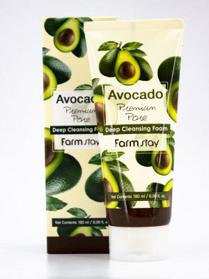 ПЕНКА ОЧИЩАЮЩАЯ ДЛЯ ЛИЦА С ЭКСТРАКТОМ АВОКАДО AVOCADO CLEANSING FOAM, 180 мл