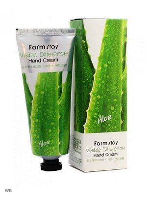 КРЕМ ДЛЯ РУК УСПОКАИВАЮЩИЙ С ЭКСТРАКТОМ АЛОЭ VISIBLE DIFFERENCE HAND CREAM ALOE VERA, 100гр