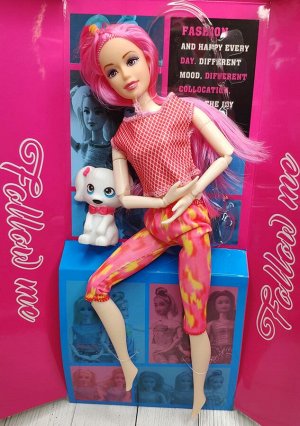 Кукла, 30 см/Куколка с собачкой/Кукла-модница/Барби