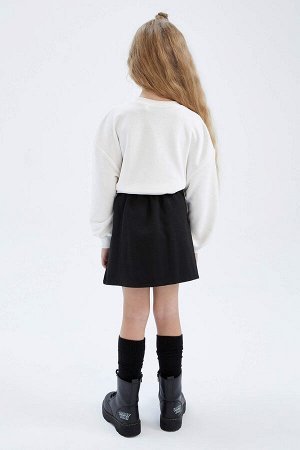 Плиссированная юбка стандартного кроя для девочек