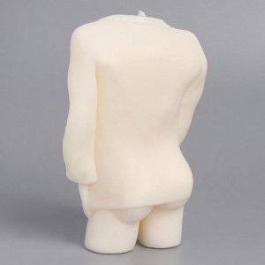 Свеча фигурная из натурального воска "Мужчина в пиджаке", 11 см, 155 г, 3 ч, белый