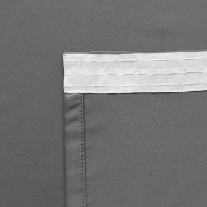 Комплект штор «Блэквуд», размер 2х200х270 см, цвет темно-серый