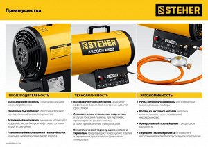 Газовая тепловая пушка STEHER