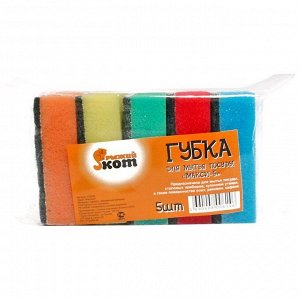 Губка для посуды РЫЖИЙ КОТ Макси 5шт 310220