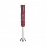 Блендер погружной WILLMARK WHB-1150PS (500Вт,регул. скорости,турбо режим,Soft touch, бордовый)