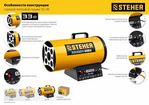 Газовая тепловая пушка STEHER