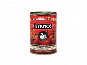 Томаты KYKNOS целые очищ. в собственном соку, 400гр, Греция