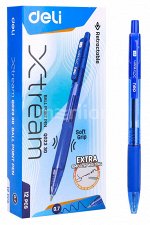 Ручка авто шарик Синяя 0,7мм Deli X-tream