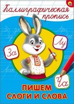 Каллиграфическая пропись А4 Пишем слоги и слова