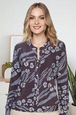 Блузка женская  3055-94/29/Серый, белый