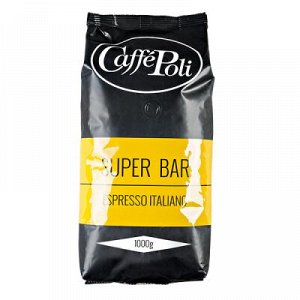 Кофе Caffe Polli SUPER BAR 1 кг зерно 1 уп.х 10 шт.