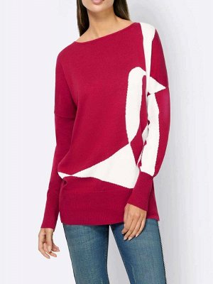Пуловер, красный