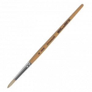 Кисть Щетина круглая Roubloff Сочиняй № 5 (длина волоса 19 мм), короткая ручка матовая