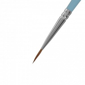 Кисть Колонок харбин круглая Roubloff Мечтай № 1 (длина волоса 10 мм), короткая ручка матовая