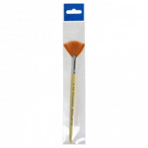 Кисть Веерная Синтетика Roubloff Фантазируй №6 (длина волоса 33 мм), короткая ручка матовая