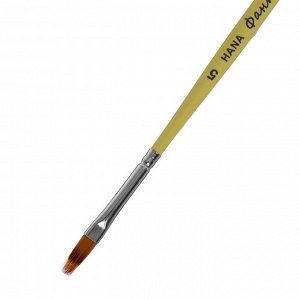 Кисть Синтетика "гребешок" Roubloff Фантазируй № 5 (длина волоса 11 мм), короткая ручка матовая