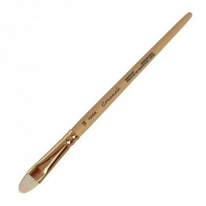 Кисть Щетина овальная Roubloff Сочиняй № 14 (длина волоса 17 мм), короткая ручка матовая