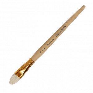 Кисть Щетина овальная Roubloff Сочиняй № 18 (длина волоса 22 мм), короткая ручка матовая