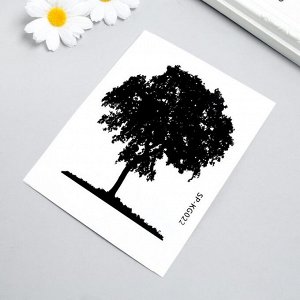Наклейка на выключатель чёрная "Дерево" 12х15 см