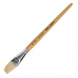 Кисть Щетина плоская Roubloff Сочиняй № 22 (длина волоса 33 мм), короткая ручка матовая