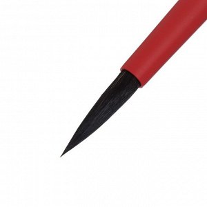 Кисть Roubloff соболь-микс серия Red round № 6 ручка короткая красная/ покрытие обоймы soft-touch