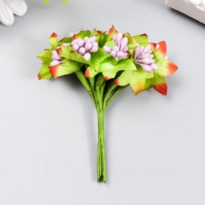 Цветы для декорирования "Паслен жасминовидный" 1 букет=10 цветов сирень 9,5 см