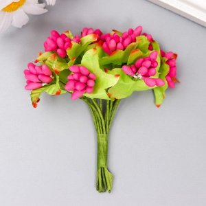 Цветы для декорирования "Паслен жасминовидный" 1 букет=10 цветов малиновый 9,5 см