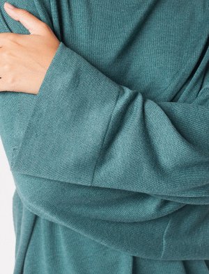 Асимметричный свитер тонкой вязки с шерстью мериноса