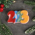Фигурное мыло &quot;2023&quot; разноцветное, 110гр
