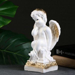 Фигура «Ангел на Пьедестале» белый 25x14x12 см