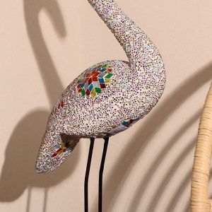 Сувенир "Фламинго" керамика, стекло 85 см