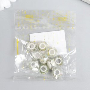 Бусина для творчества пластик "Лилла - узор" 1,3х1,3х0,8 см