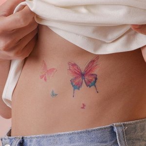 Наклейки?тату Butterfly, 14 ? 21 см