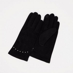 Перчатки женские, безразмерные, без утеплителя, цвет чёрный 9323131