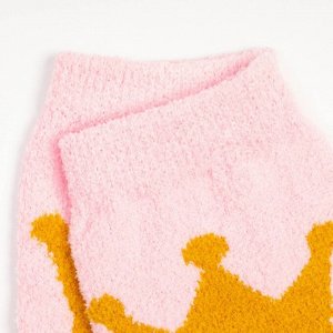 Носки женские махровые, цвет розовый, размер 36-40