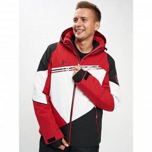 Горнолыжная куртка мужская красного цвета, размер 56