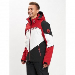 Горнолыжная куртка мужская красного цвета, размер 56