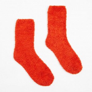 СИМА-ЛЕНД Носки махровые женские, цвет красный, размер 36-39