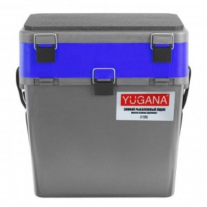 Ящик зимний YUGANA двухсекционный, цвет серый/синий