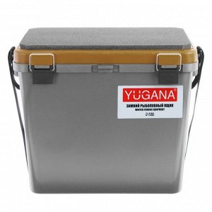 Ящик зимний YUGANA односекционный, цвет серый/золотой