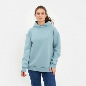 Худи женское MINAKU: Casual Collection цвет серо-голубой