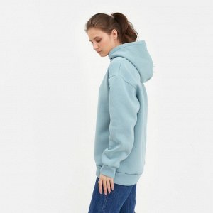 Худи женское MINAKU: Casual Collection цвет серо-голубой