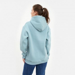 Худи женское MINAKU: Casual Collection цвет серо-голубой