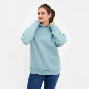 Худи женское MINAKU: Casual Collection цвет серо-голубой