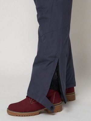 MTFORCE Полукомбинезон брюки горнолыжные женские темно-серого цвета 2221TC