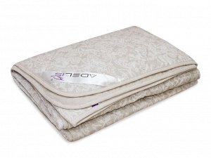 Одеяло облегч. лен, полиэфирное волокно 172*205 лента, сумка (плотность150г/м2)