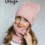 Зимние шапочки для девочек - новинки 2022