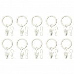 IKEA / СИРЛИГ гардн клц с зжм и крчк 25 mm белый 10шт RU