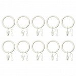 IKEA / СИРЛИГ гардн клц с зжм и крчк 38 mm белый 10шт RU